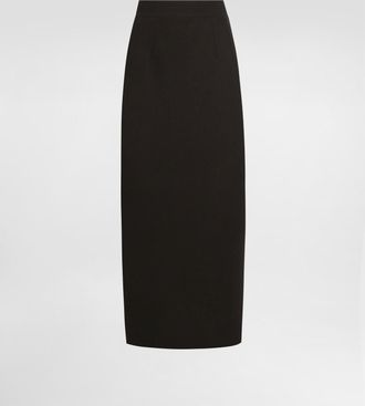 Dolce & Gabbana Virgin Wool Pencil Skirt - Woman Skirts Black 36