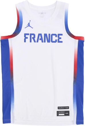 Nike Jordan Frankrijk Basketbal Tanktop - Heren - Sportshirts - Wit - L - Polyester - Fitness