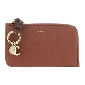 Chlo&eacute; Alphabet Small Purse - Dames - Accessoires - Bruin - Maat: ONE Size Leer