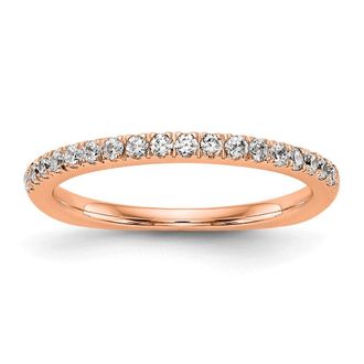 Diamond2Deal 14k Gold Lab Grown Diamond Wedding Band Ring 0.37Ct Clarity- VS Color- D-E