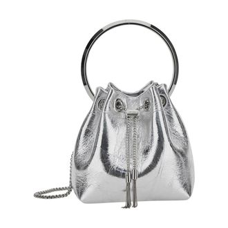 Jimmy Choo London Dames, Tassen, Grijs, Maat: ONE Size Leer