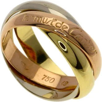 Cartier Trinity Yellow Gold (18K) Pink Gold (18K) White Gold (18K) Band Ring (Pre-Owned)