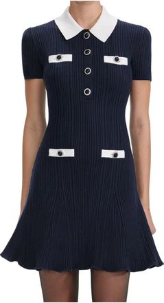 Self Portrait Mujer, Vestidos, Azul, Talla: XS