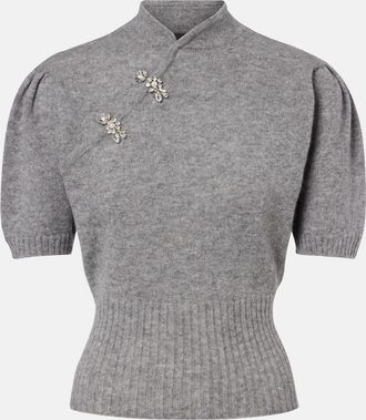 Simone Rocha Embellished cashmere sweater