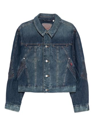 Kiko Kostadinov x Levis Articulate jack met vlakken en knopen - Blauw