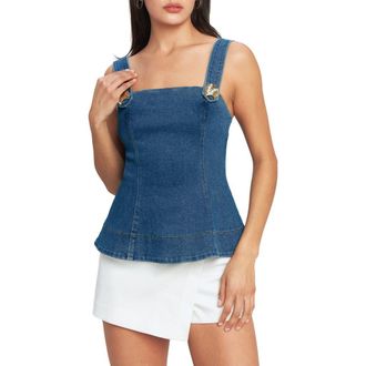 Flying Tomato Washed Denim Tank in Medium Indigo at Nordstrom Rack, Size Small