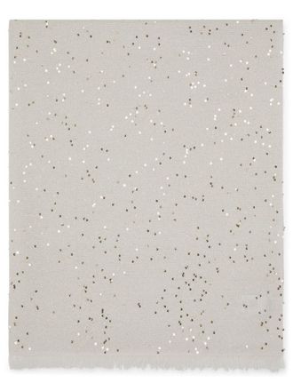 Brunello Cucinelli Sciarpa con paillettes - Toni neutri