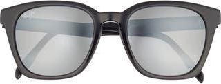Maui Jim 52mm Polarized Square Sunglasses in Black Black Grey at Nordstrom Rack
