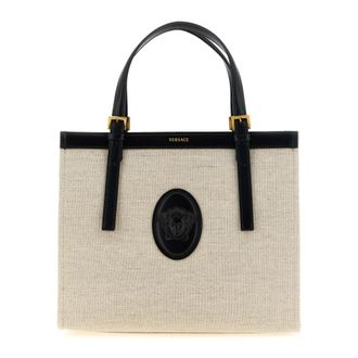 Versace Rivi&egrave;re Tote - female - Versace - Shopping Bags - Beige - ONE SIZE - Bags