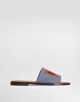 Dolce & Gabbana Dg Light Denim Sandal - Man Multicolor 42.5