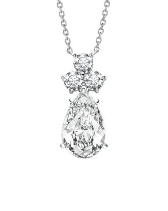 Genevive Silver Cz Pendant