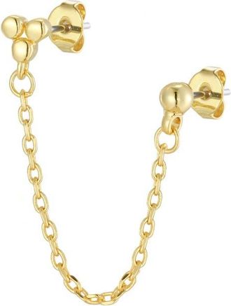 st. Moran Hanging Double Piercing Single Earring in Gold at Nordstrom