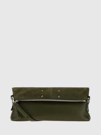Maison Margiela 5AC Calfskin and Suede Clutch with Shoulder Strap