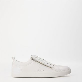 HUGO BOSS Hugo Mens Futurism Low Top Sneakers with Zipper Closure in White - Size UK 12