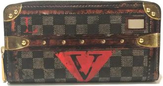 Louis Vuitton Pre-owned Wallets, female, Brown, Size: ONE SIZE Pre-owned Canvas wallets