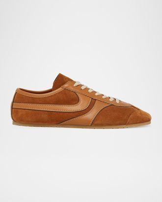 Dries Van Noten Men & apos;s Mosaicon T-Toe Suede Low-Top Sneakers