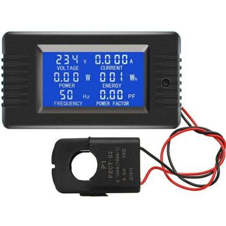 OEM Medidor De Control De Potencia De Ca Ct 100a Con Funci&oacute;n De Apertura/cierre, Pantalla Digital, Volt&iacute;metro, Amper&iacute;metro, Medidor De Frecuencia De Corri