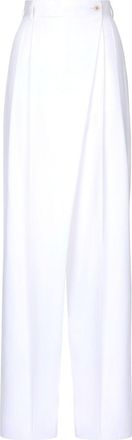 Dolce & Gabbana Wide-Leg Cotton Trousers - Womens - Cotton