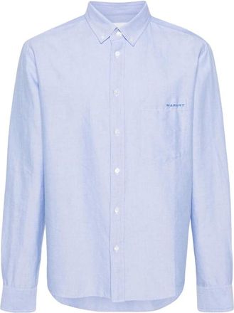 Isabel Marant Isabel Marant, Casual Shirts, male, Blue, Size: XL Jasolo Shirt