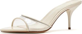 Schutz Elodie Vinyl Womens Sandals Sugar White : 10.5 M, Synthetic