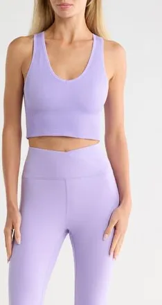 90 Degree by Reflex Rib Seamless Highline V-Neck Tank in Desert Bloom at Nordstrom Rack, Size X-Small