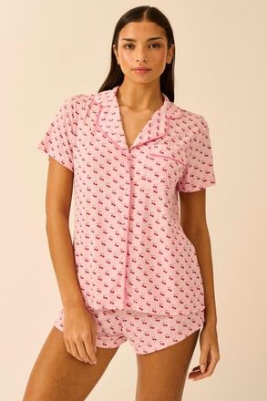 Stripe and Stare Short Pyjama Set in Cherry Baby at Nordstrom, Size X-Small Uk