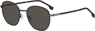BOSS Boss 1671/F/SK Asian Fit 003/IR Mens Sunglasses Black Size 56