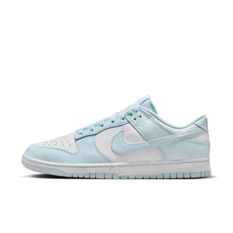 Nike Nike Mens Dunk Low Retro Shoes, White/Glacier Blue, 7