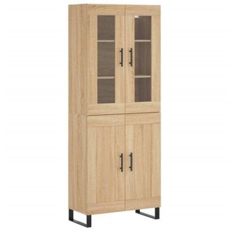 vidaXL Vidaxl - Aparador Alto Madera Contrachapada Color Roble 69,5x34x180 Cm