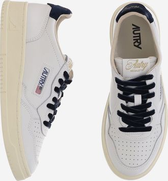 Autry Womens Leather Sneakers Medalist White Cow Trainers