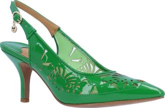 J. Reneé Vanani Slingback Pointed Cap Toe Pump in Green at Nordstrom, Size 7.5