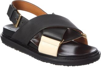 Marni Crisscross Fussbet Leather Sandal