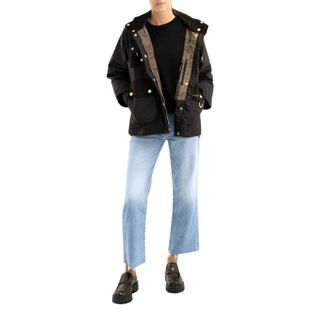 Barbour Willowmere Waxed Jacket - Dames - Jassen - Bruin - Maat: S Katoen