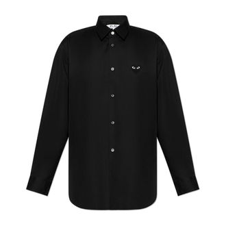 Comme Des Gar&ccedil;ons Camicia con Patch - - Shirts - Uomo - Nero - L