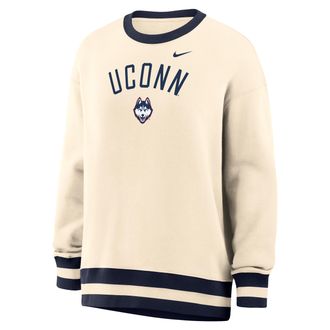 Nike Womens Phoenix (Connecticut) Oversized Crew-Neck Sweatshirt in Brown | IV9408-120