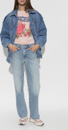 Mother T-shirt Lil Goodie Ringer, Womens, Pink