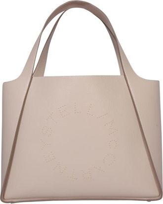 Stella McCartney Logo Studded Open-Top Tote Bag