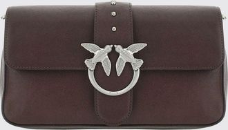 Pinko Borsa a spalla Mini Love Bag Slouchy in pelle biker Pinko