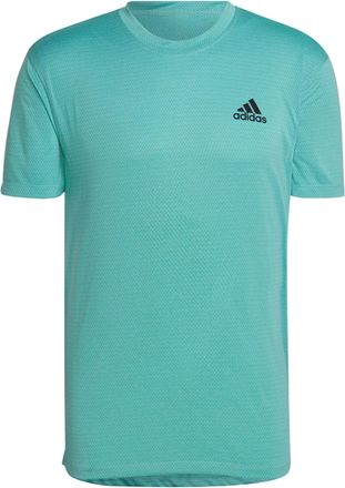 adidas Mens adidas Alphabet Logo Printing Round Neck Short Sleeve Green T-Shirt HT9057