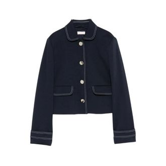 Liu Jo Dames, Jassen, Blauw, Maat: L Viscose