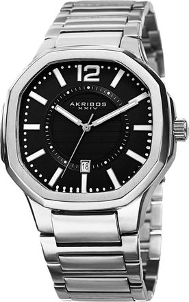 Akribos XXIV Akribos Xxvi Mens Stainless Steel Watch