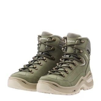 Lowa Wanderschuh LOWA RENEGADE EVO GTX MID WS, Damen, Gr. 37,5, sage, Leder, Schuhe Wanderschuh, wasserdicht, winddicht,atmungsaktiv dank GORE-TEX Membrane