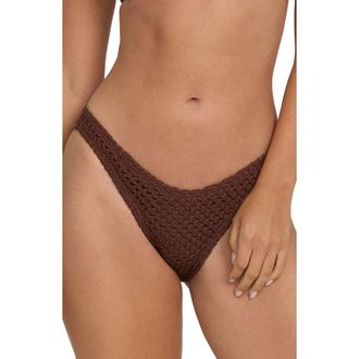 Billabong Twisted Tides Maui Bikini Bottoms in Espresso at Nordstrom, Size X-Small