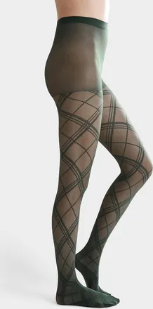 Simons Womens Diamond sheer pantyhose Exclusive collection from Italy