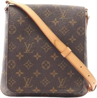 Louis Vuitton Pre-owned Musette Salsa Monogram Schoudertas - Dames - Vintage Schoudertas - Bruin - ONE Size - Leer - Vintage