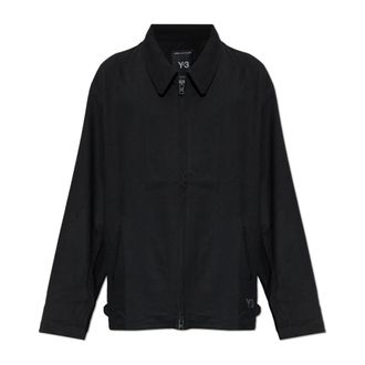 Yohji Yamamoto Blus&oacute;n de Sarga de Lana - Jackets - Hombre - Negro - 2XL