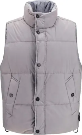 Stone Island Grey Quilted Sleeveless Jacket