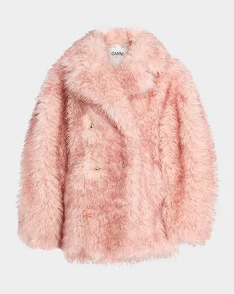 Ganni Oversized Alternative Fur Coat