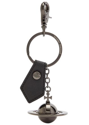 Vivienne Westwood 3D Orb Gunmetal Keyring - Black - One Size