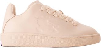Burberry Womens Leather Low-Top Sneaker Beige Calfskin